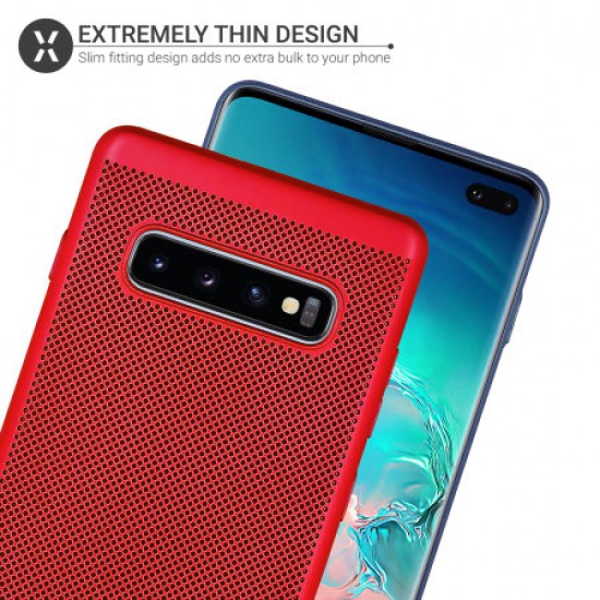 Olixar MeshTex Samsung Galaxy S10 Plus Case - Red