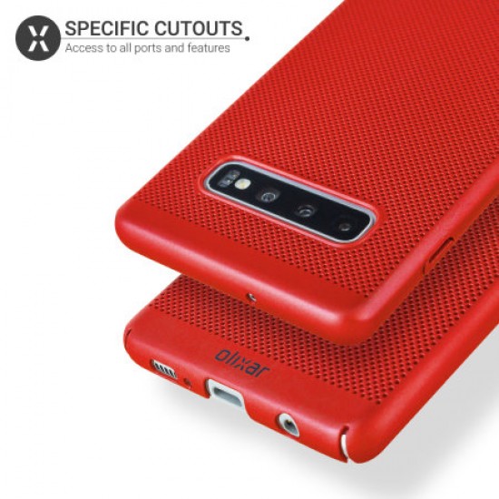 Olixar MeshTex Samsung Galaxy S10 Plus Case - Red