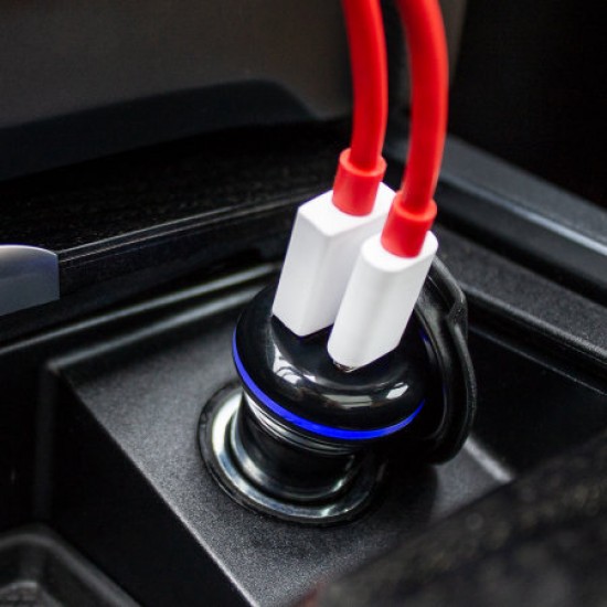 Olixar Samsung Galaxy A51 5G Car Charger With USB-C PD & QC 3.0- 36W