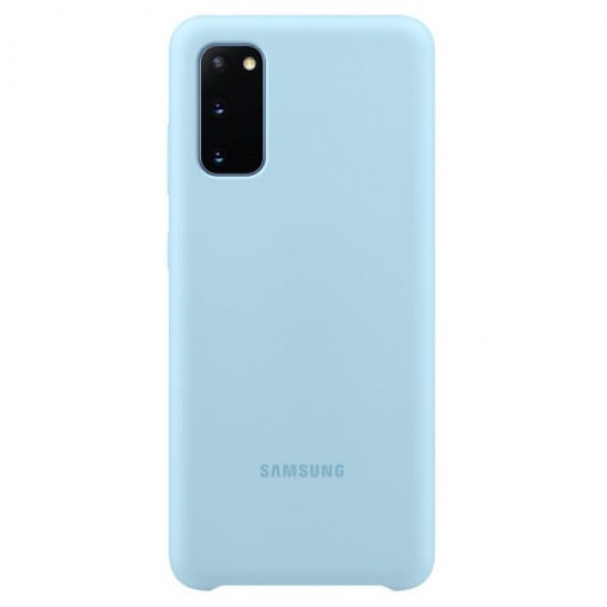 Official Samsung Galaxy S20 Silicone Cover Case - Sky Blue