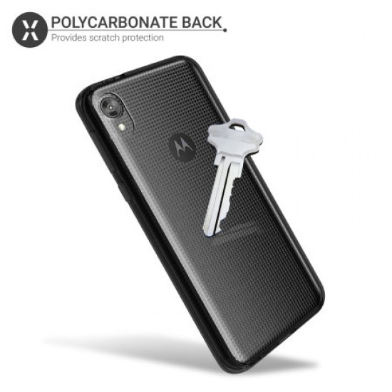 Olixar ExoShield Tough Snap-on Motorola Moto E6 Case - Black
