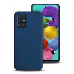 Olixar Samsung Galaxy A71 Soft Silicone Case - Midnight Blue