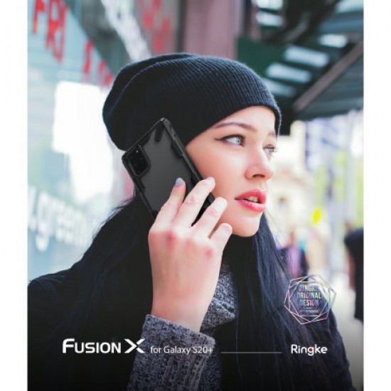 Ringke Fusion X Samsung Galaxy S20 Plus Tough Case - Black