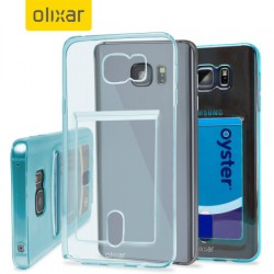 FlexiShield Slot Samsung Galaxy Note 5 Gel Case - Blue Tint