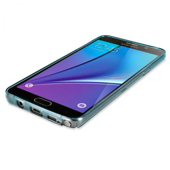 FlexiShield Slot Samsung Galaxy Note 5 Gel Case - Blue Tint