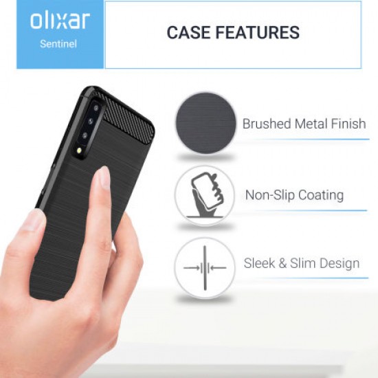 Olixar Sentinel Samsung Galaxy A7 2018 Case & Glass Screen Protector