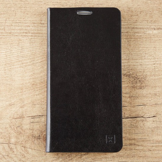 Olixar Leather-Style LG V10 Wallet Stand Case - Black