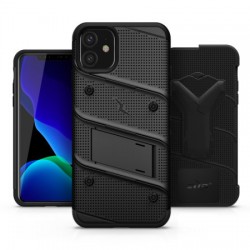 Zizo Bolt Series iPhone 11 Tough Case & Screen Protector - Black Zizo Bolt Series iPhone 11 Tough Case & Screen Protector - Black