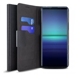 Olixar Sony Xperia 5 II Leather-Style Wallet Stand Case - Black
