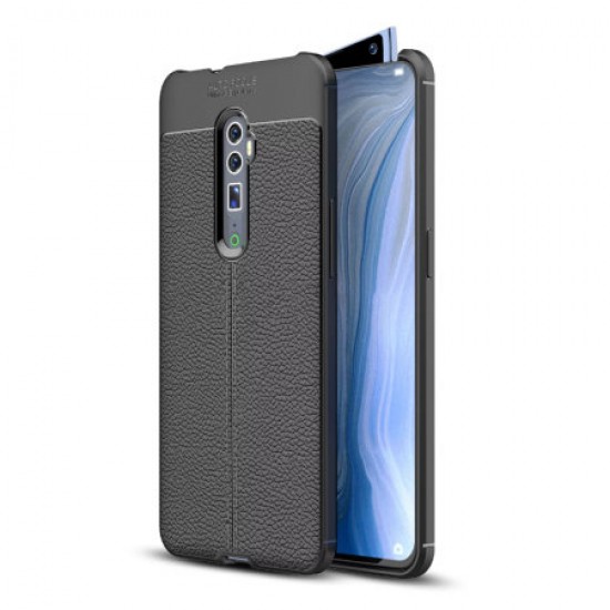 Olixar Attache Oppo Reno 10x Zoom Leather-Style Case - Black