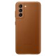 Official Samsung Galaxy S21 Leather Cover Case - Brown