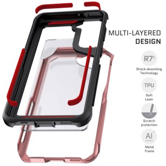 Ghostek Atomic Slim 3 Samsung Galaxy S21 Plus Case - Pink Aluminium
