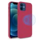 Olixar iPhone 12 MagSafe Compatible Silicone Case - Wine Red