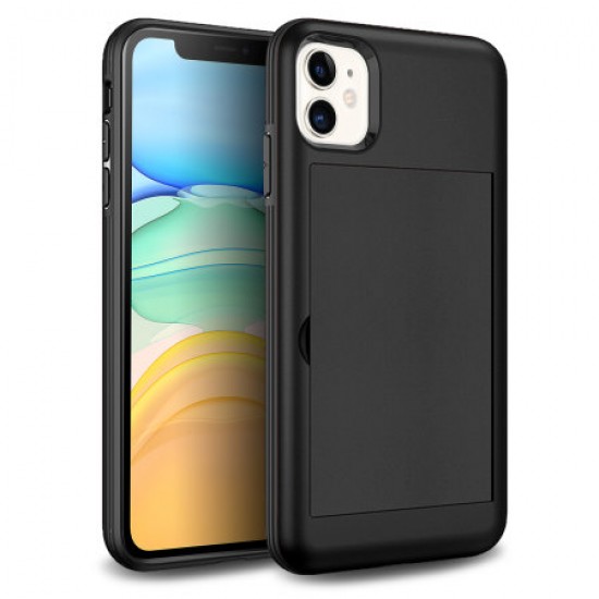 Olixar iPhone 11 Armour Vault Tough Wallet Case - Black