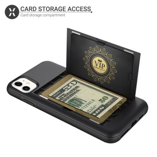 Olixar iPhone 11 Armour Vault Tough Wallet Case - Black