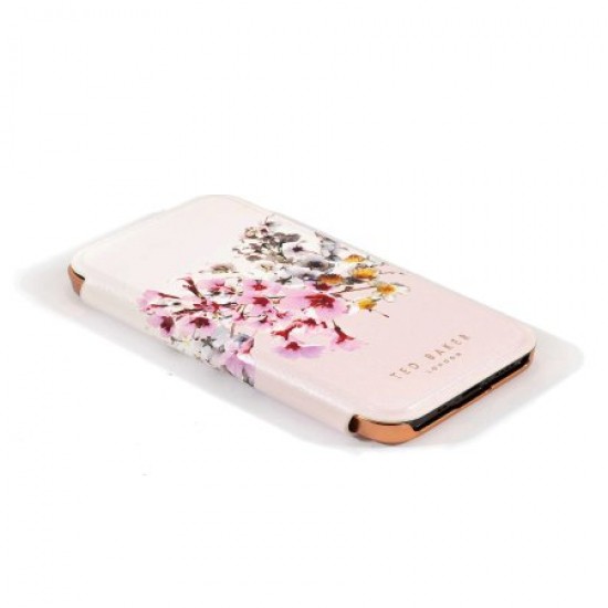 Ted Baker Jasmine iPhone 12 Anti-Shock Folio Case - Rose Gold Ted Baker Jasmine iPhone 12 Anti-Shock Folio Case - Rose Gold