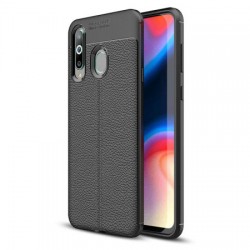 Olixar Attache Samsung Galaxy A8S Leather-Style Case - Black