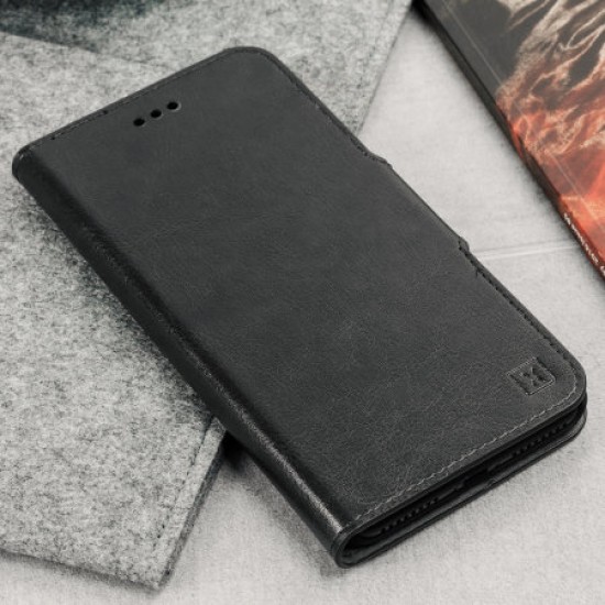 Olixar Leather-Style OnePlus 7T Pro Wallet Stand Case - Black