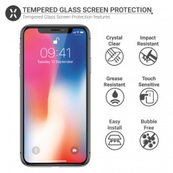 Olixar iPhone X Case Compatible Tempered Glass Screen Protector