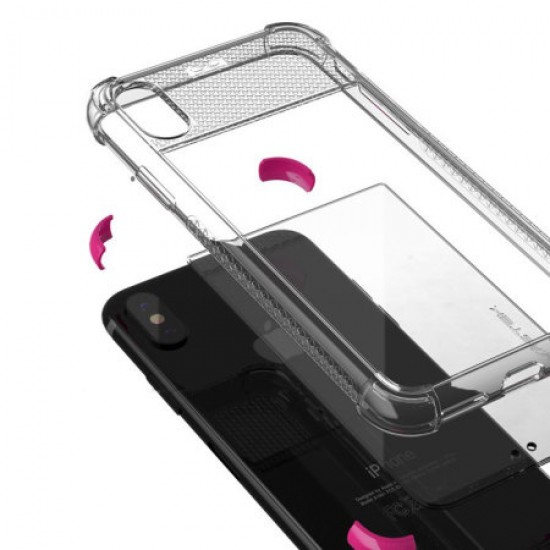 Ghostek Covert 2 iPhone X Bumper Case - Clear / Pink