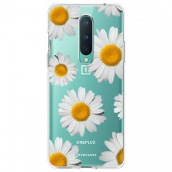 LoveCases OnePlus 8 Daisy Clear Case - White