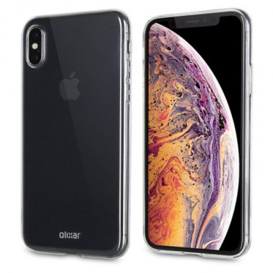 iPhone XS Max Clear Case - Olixar Ultra Thin Gel - 100% Clear