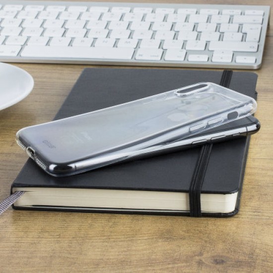 iPhone XS Max Clear Case - Olixar Ultra Thin Gel - 100% Clear