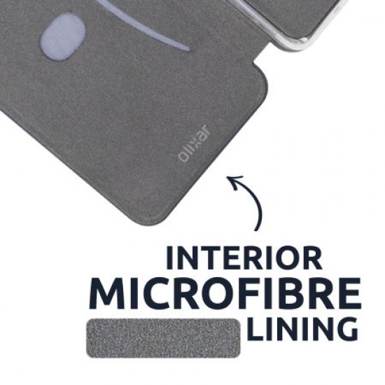 Olixar Soft Silicone iPhone 12 Wallet Case - Midnight Blue