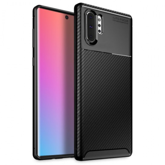 Olixar Carbon Fibre Samsung Galaxy Note 10 Plus 5G Case - Black