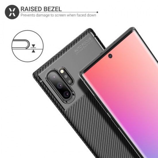 Olixar Carbon Fibre Samsung Galaxy Note 10 Plus 5G Case - Black