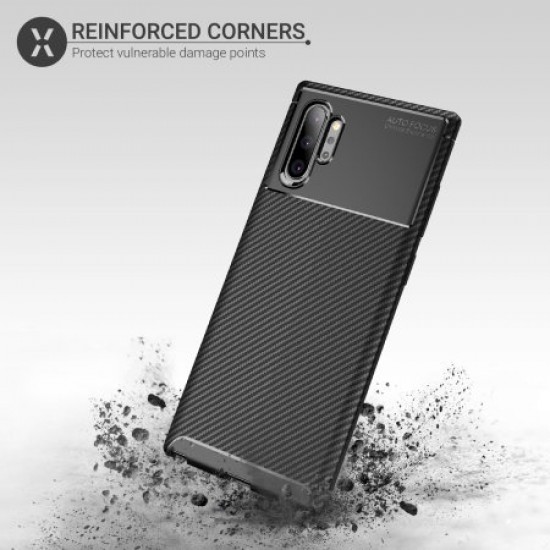 Olixar Carbon Fibre Samsung Galaxy Note 10 Plus 5G Case - Black