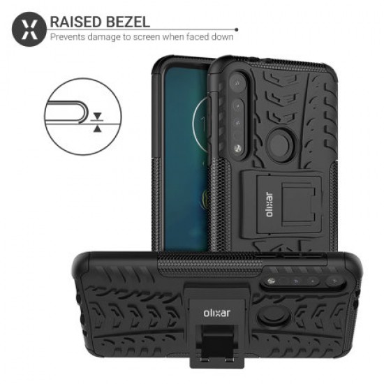 Olixar ArmourDillo Motorola Moto G8 Plus Protective Case - Black