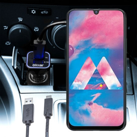 Olixar High Power Samsung Galaxy M30 Car Charger