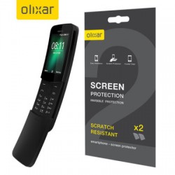 Olixar Nokia 8110 4G Screen Protector 2-in-1 Pack