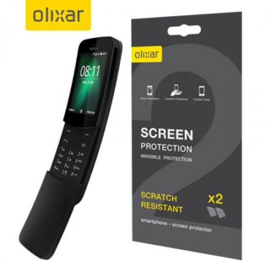 Olixar Nokia 8110 4G Screen Protector 2-in-1 Pack