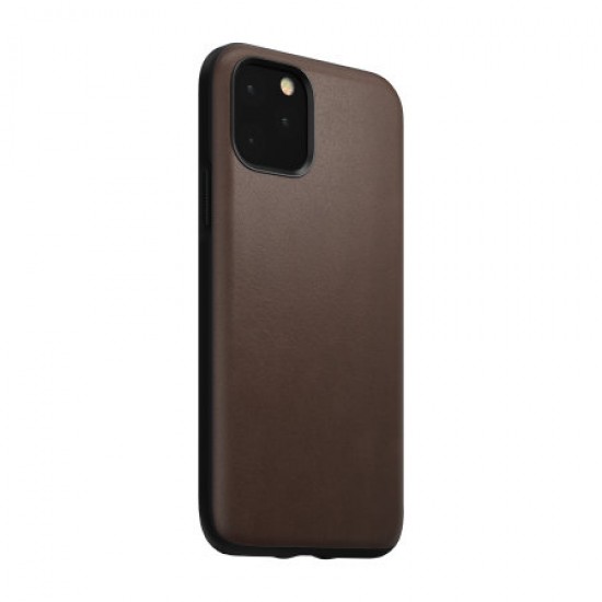 Nomad iPhone 11 Pro Rugged Horween Leather Case - Rustic Brown