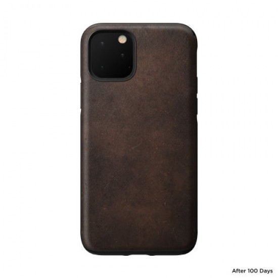 Nomad iPhone 11 Pro Rugged Horween Leather Case - Rustic Brown