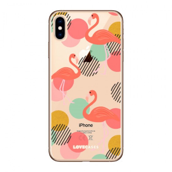 LoveCases iPhone XS Max Flamingo Clear Phone Case LoveCases iPhone XS Max Flamingo Clear Phone Case
