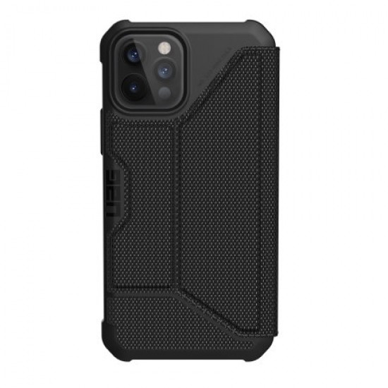 UAG Metropolis iPhone 12 Pro Tough Wallet Case - Kevlar Black