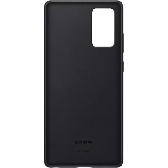 Official Samsung Galaxy Note 20 5G Leather Cover Case - Black