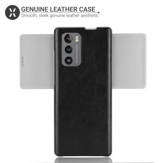 Olixar Genuine Leather LG Wing 5G Case - Black