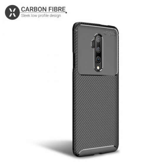 Olixar Carbon Fibre OnePlus 7T Pro Case - Black