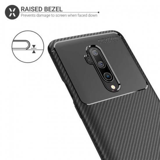 Olixar Carbon Fibre OnePlus 7T Pro Case - Black