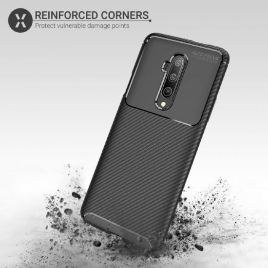 Olixar Carbon Fibre OnePlus 7T Pro Case - Black