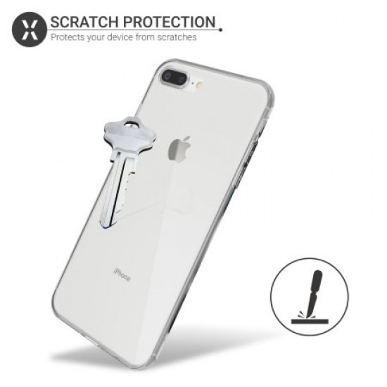 Olixar FlexiCover Full Body iPhone 8 Plus / 7 Plus Gel Case - Clear