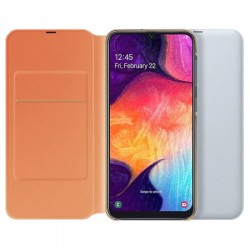 Official Samsung Galaxy A50 Wallet Flip Cover Case - White