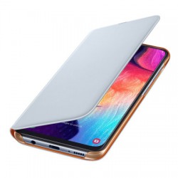 Official Samsung Galaxy A50 Wallet Flip Cover Case - White