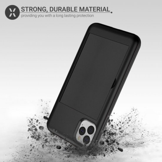 Olixar Armour Vault iPhone 11 Pro Max Tough Wallet Case - Black