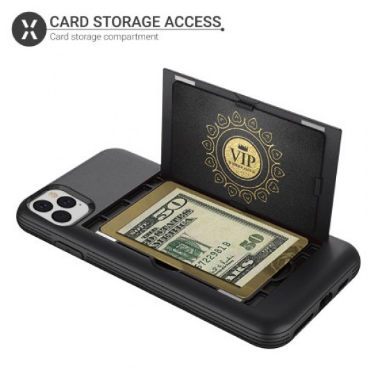 Olixar Armour Vault iPhone 11 Pro Max Tough Wallet Case - Black