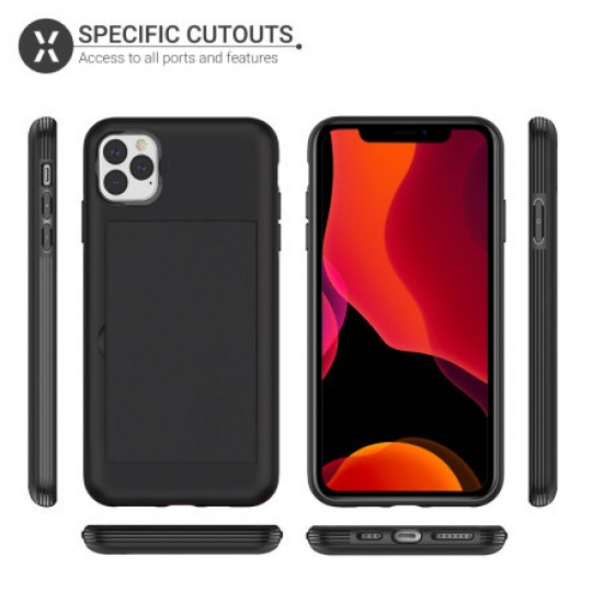 Olixar Armour Vault iPhone 11 Pro Max Tough Wallet Case - Black